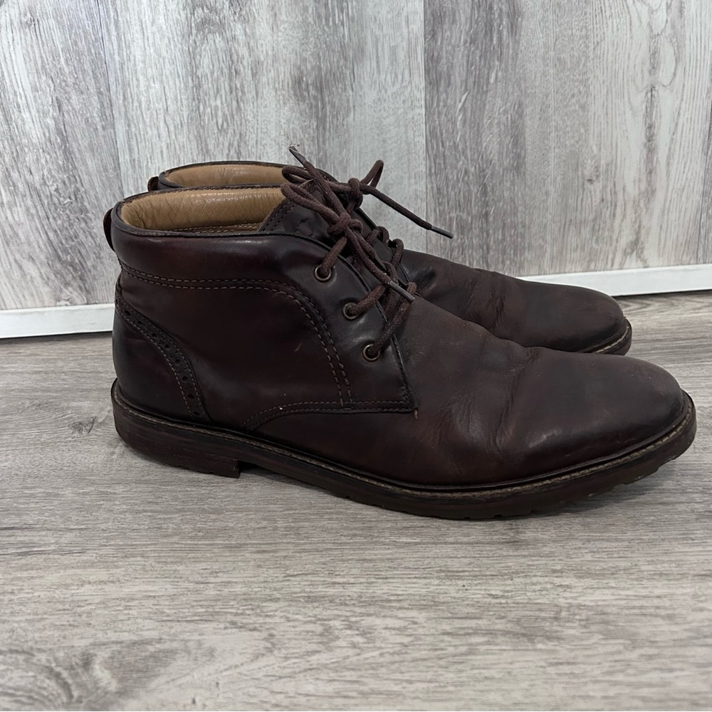 Florsheim Fenway chukka boot men 10 brown leather Preppy Workwear Academia